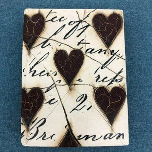 Sid Dickens Black Hearts with Script Ceramic Tile retired